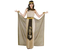 Role play-set for adult Egiptian (headband, collar, dress, cape w/wristband, belt), size M